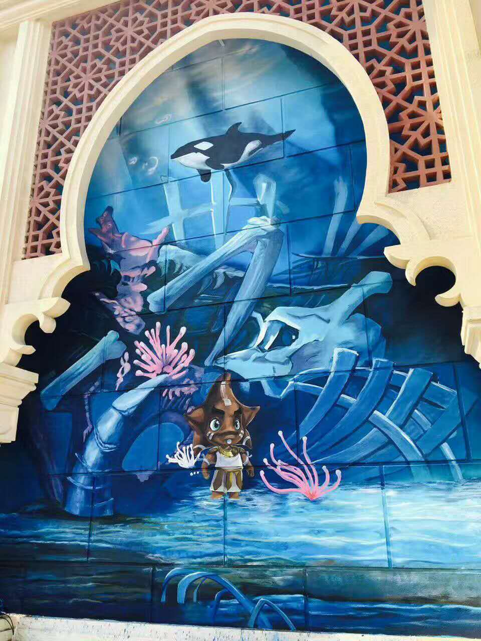 你想要夢幻中的墻面嗎？手繪墻滿足你的愿望