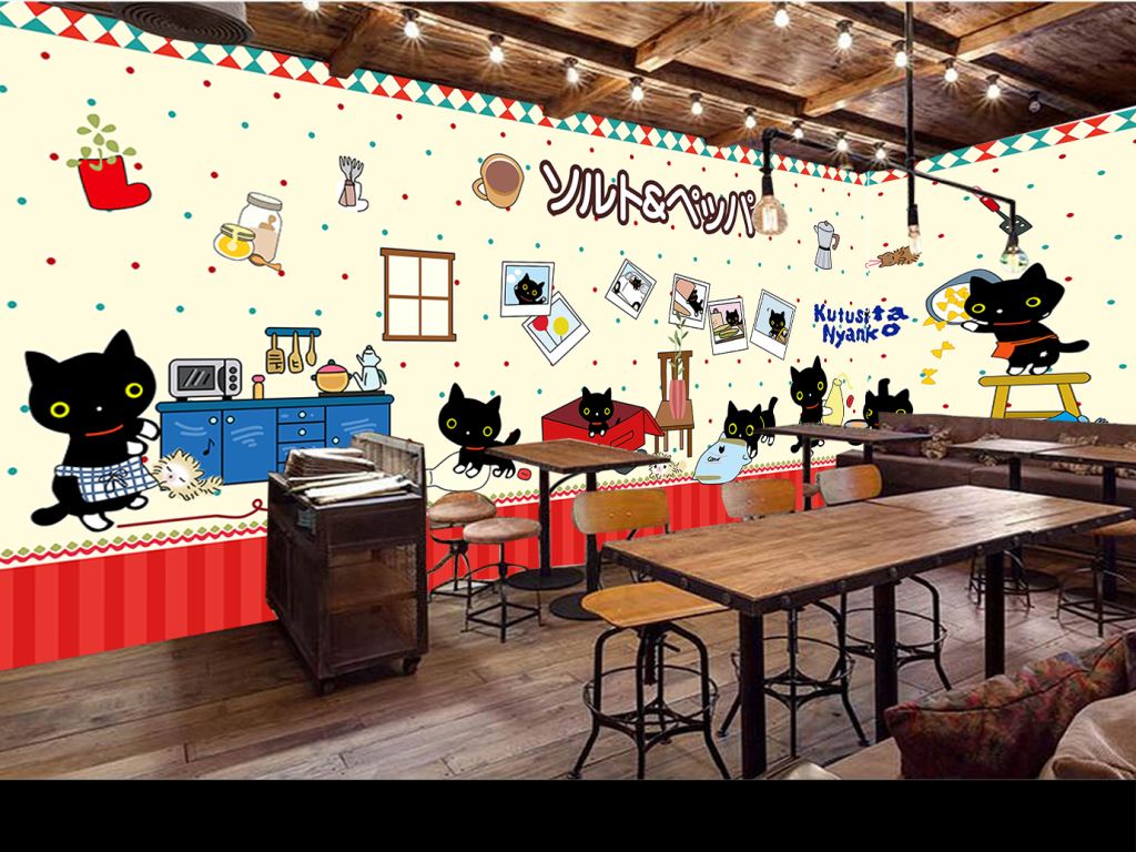 手繪墻繪創意代表年輕一代的個性