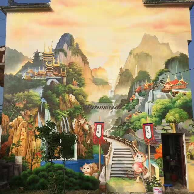 碑亭巷“民國印記”墻繪下周落成