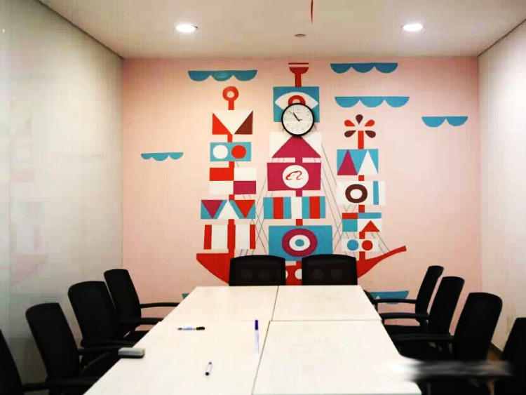 驚艷的辦公室墻繪