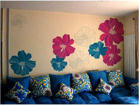 墻繪畫出詩(shī)情畫意