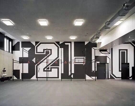 健身房墻繪素材參考