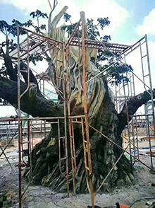 追夢墻繪之雕塑上色