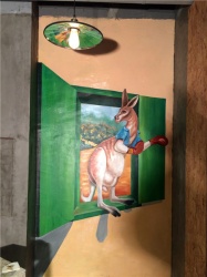 3D熊貓立體畫【墻體彩繪】