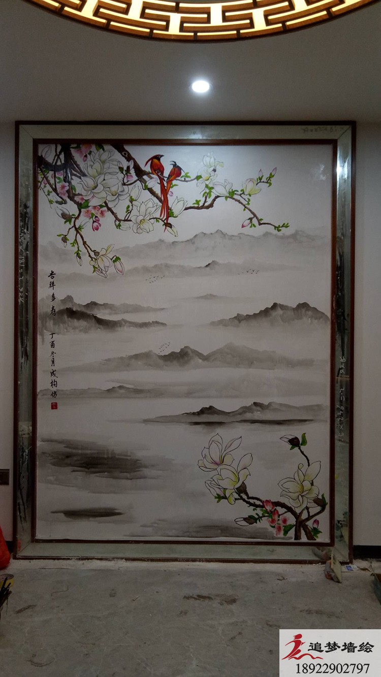 別墅背景墻 【墻繪公司】