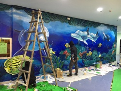 海洋主題彩繪【廣州墻繪】