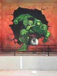 健身房彩繪【室內墻繪】