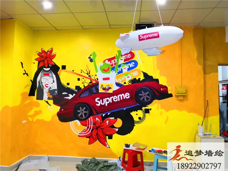 supreme彩繪涂鴉【壁畫(huà)】