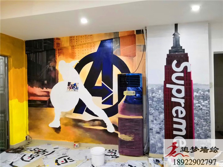 supreme彩繪涂鴉【壁畫(huà)】