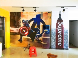 supreme彩繪涂鴉【壁畫】