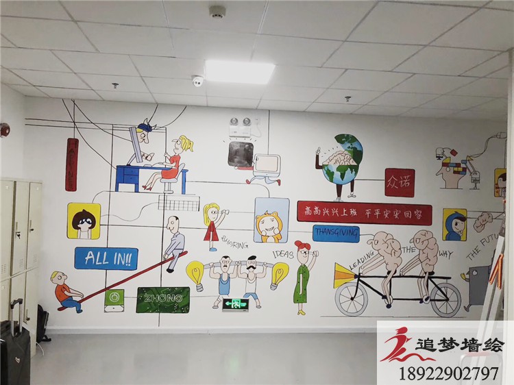 廣州辦公室彩繪【室內墻繪】