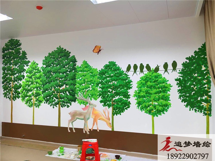 老年病康復(fù)醫(yī)院彩繪【文化墻手繪】
