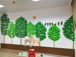 老年病康復(fù)醫(yī)院彩繪【文化墻手繪】