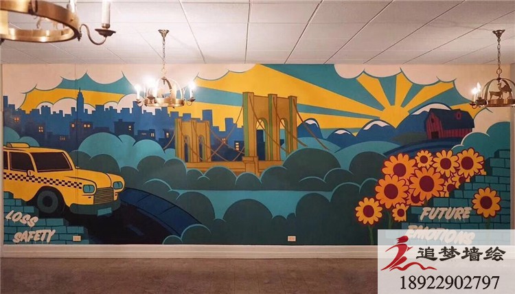 5i創意孵化中心涂鴉【文化墻手繪】