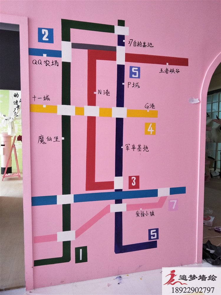 商場(chǎng)墻繪導(dǎo)覽圖