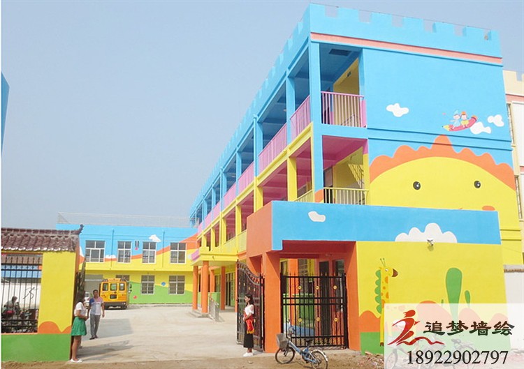 七彩樂迪幼兒園墻繪