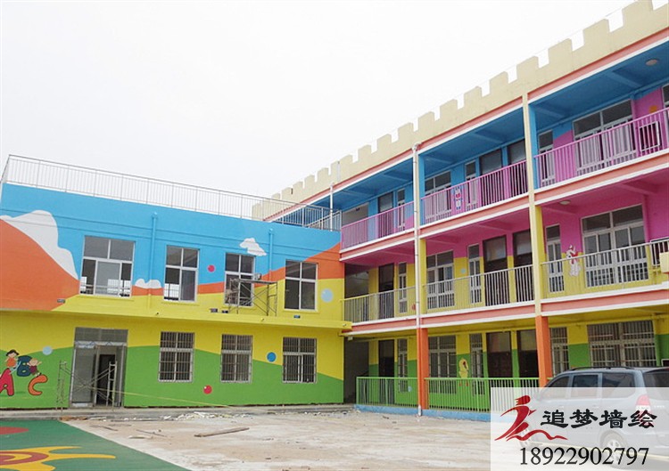 七彩樂迪幼兒園墻繪