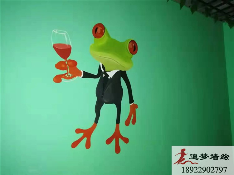 東莞茶山愛福蛙墻繪