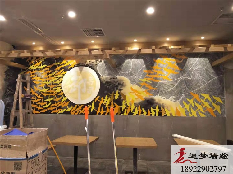 御壽司日式料理店墻繪