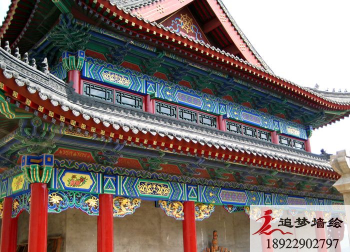 古建筑彩繪廣州從化